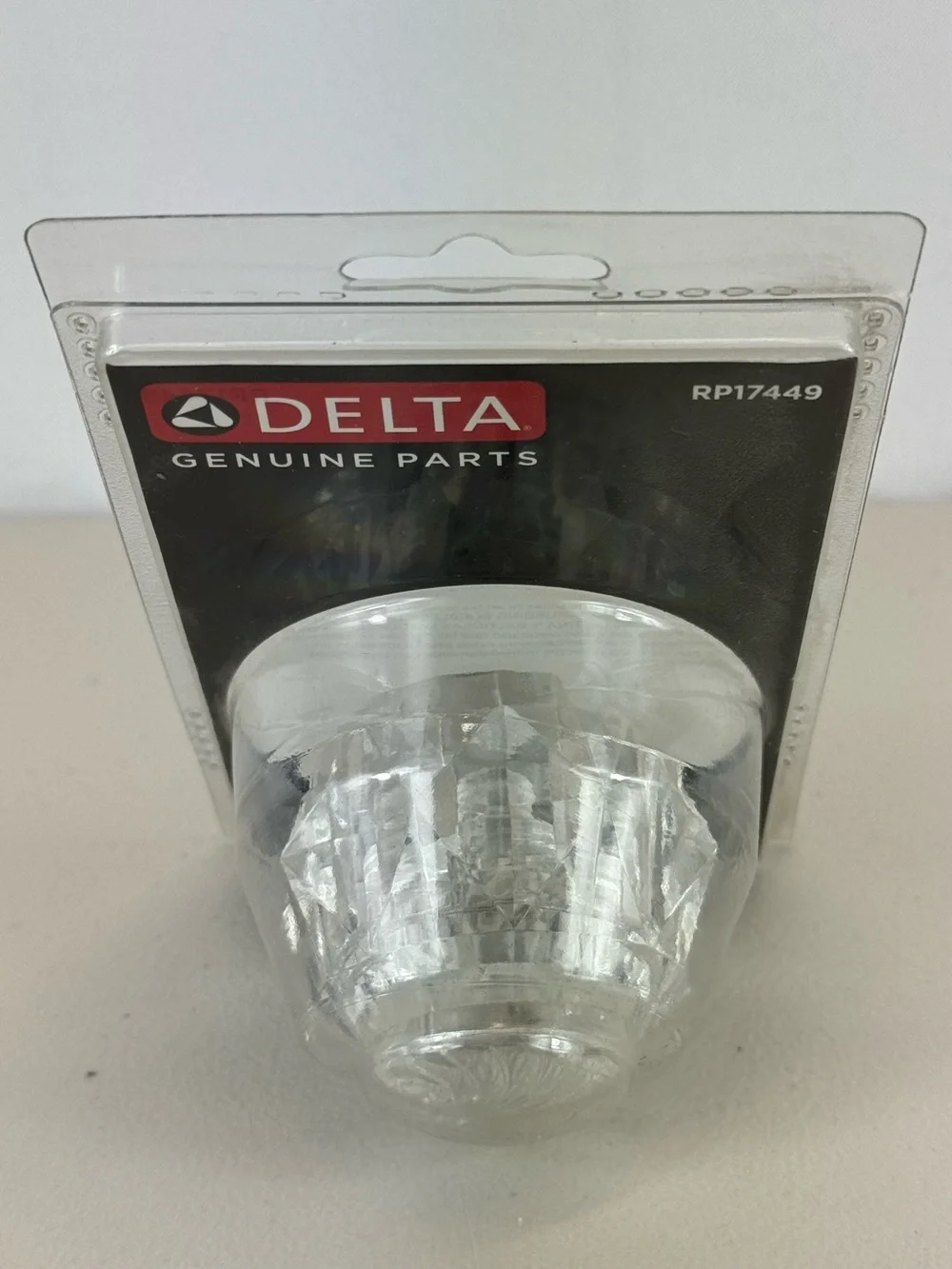 Delta Genuine OEM Replacement Faucet Single Clear Knob Handle Kit RP17449